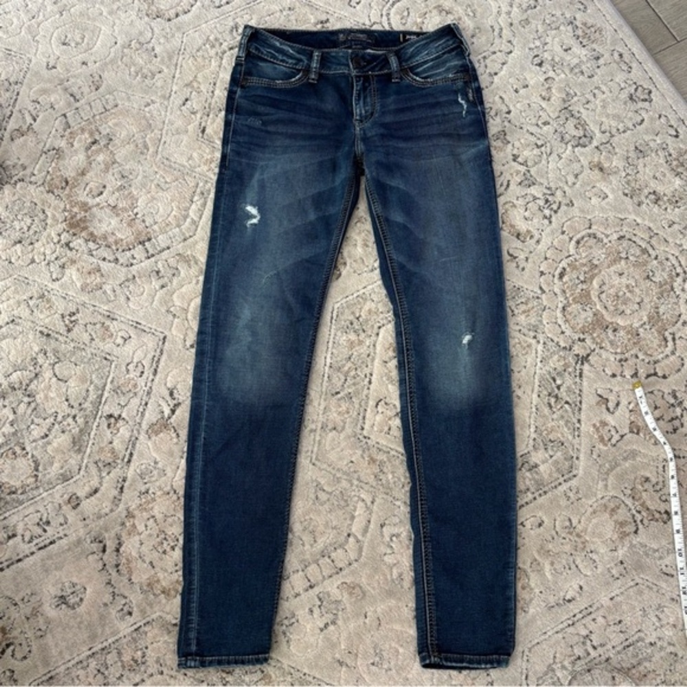 SILVER | SUKI MID SUPER SKINNY JEANS SIZE W29/L31